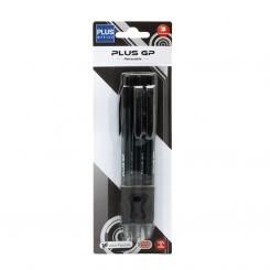 Plus Office bolígrafo Unimax Trio Rt Negro / en blíster 3 uds
