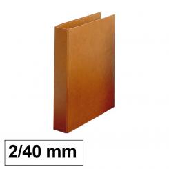 Plus Office Carpeta Cuero Forrada MK Folio  2 anillas 40 mm