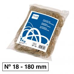 Plus Office Gomas Elasticas Nº18 180  mm  Bolsa 1 kg