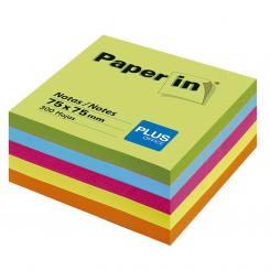 Plus Office Notas adhesivas Paper-In 75X75 300H Neon