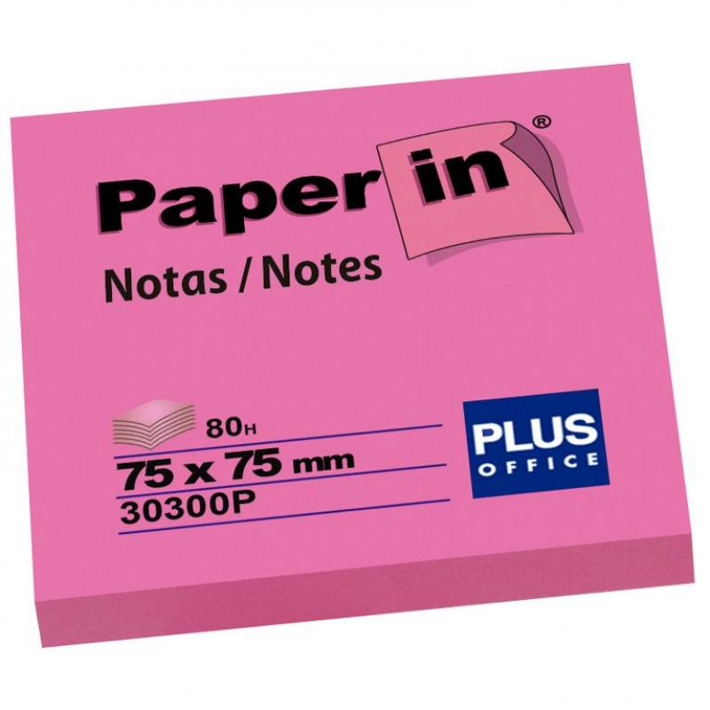 plus-office-notas-adhesivas-paper-in-75x75-80h-rosa-neon
