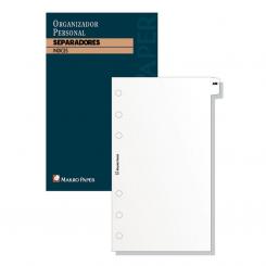 Plus Office Separadores Agenda MK  grande 6 taladros