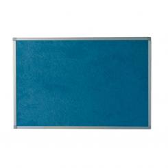 Plus Office Tablero Moqueta Azul MK Aluminio 90X60