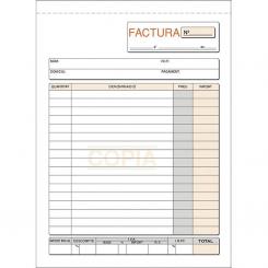 Plus Office Talonario Factura 4º Natural triplicado catalán
