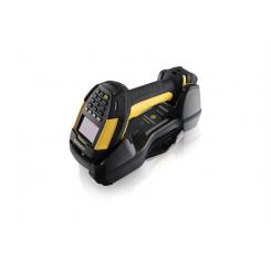 PM9600-DKHP433RK10 lector de código de barras Lector de códigos de barras portátil 1D/2D Laser Negro, Amarillo