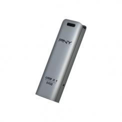 PNY FD64GESTEEL31G-EF unidad flash USB 64 GB 3.2 Gen 1 (3.1 Gen 1) Acero inoxidable