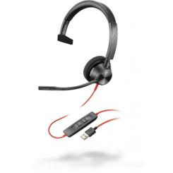 POLY 3310 Auriculares Alámbrico Diadema Llamadas/Música USB tipo A Negro