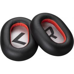 POLY Almohadillas para auriculares de cuero sintético negro Voyager 8200 (2 unidades)