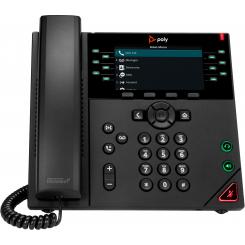 Poly Teléfono IP VVX 450 de 12 líneas y habilitado para alimentación a través de Ethernet (PoE)