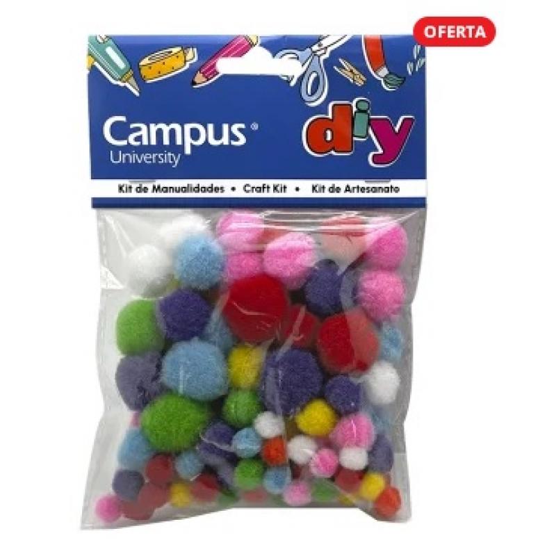 pompones-de-colores-campus-university-bolsa-100-uds-colores-surtidos-y-tamanos-surtidos