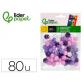 pompones-de-colores-liderpapel-15-cm-tonalidades-violeta-bolsa-con-80-unidades