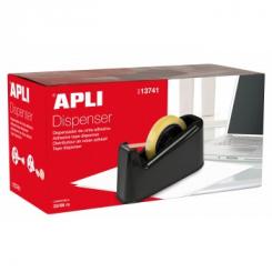 APLI Porta Cinta Adhesiva Negro 33/66 M.