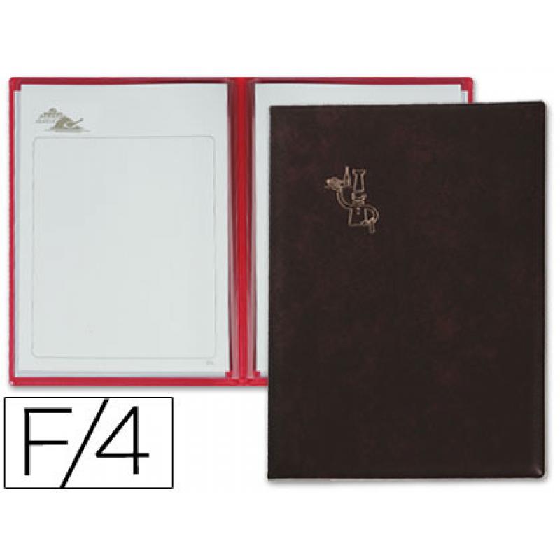 porta-menus-pardo-4-fundas-con-laminas-litografiadas-negro