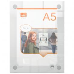 Nobo Porta póster acrílico transparente mural, A5