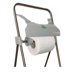 Portabobina buznl greensource tripode suelo abs reciclado con sierra de corte para bobinas papel celulosa.