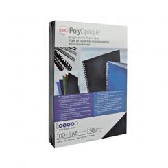 Portada de encuadernación PP POLYCOVER opaca GBC 300 micras DIN A4 (Pack 100), azul