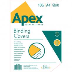 Portadas Pvc Transparente A4 Apex Pack 100 Uds