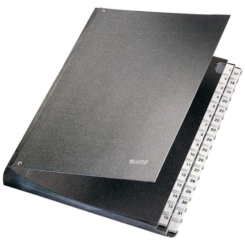 portafirmas-organizador-leitz-cubierta-carton-indice-1-31-negro