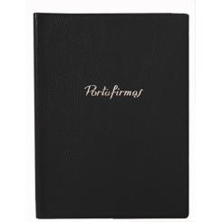Portafirmas saro 320 pvc gofrado 20 departamentos color negro