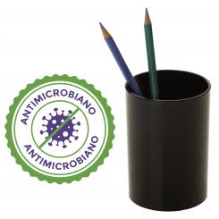 Portalápices antimicrobiano Steritouch® Archivo 2000 redondo 75 x 105 mm negro