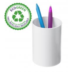 Portalápices Sostenible Ecogreen Archivo 2000. 100% reciclado. Medida ext 75x105 mm. Color blanco.