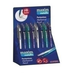 Portaminas Alpino Maxim Metallic 2,0 Mm Expositor De 24