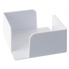 Portanotas cuadrado sostenible Archivo 2000. 100% reciclado s/taco. Medida ext 105x105x55 mm. Color blanco.