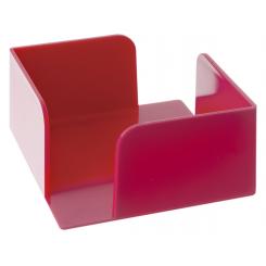 Portanotas cuadrado sostenible Archivo 2000. 100% reciclado s/taco. Medida ext 105x105x55 mm. Color fucsia.