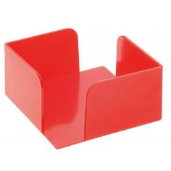 Portanotas cuadrado sostenible Archivo 2000. 100% reciclado s/taco. Medida ext 105x105x55 mm. Color rojo.