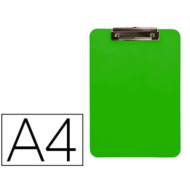 portanotas-q-connect-plastico-din-a4-verde-25mm