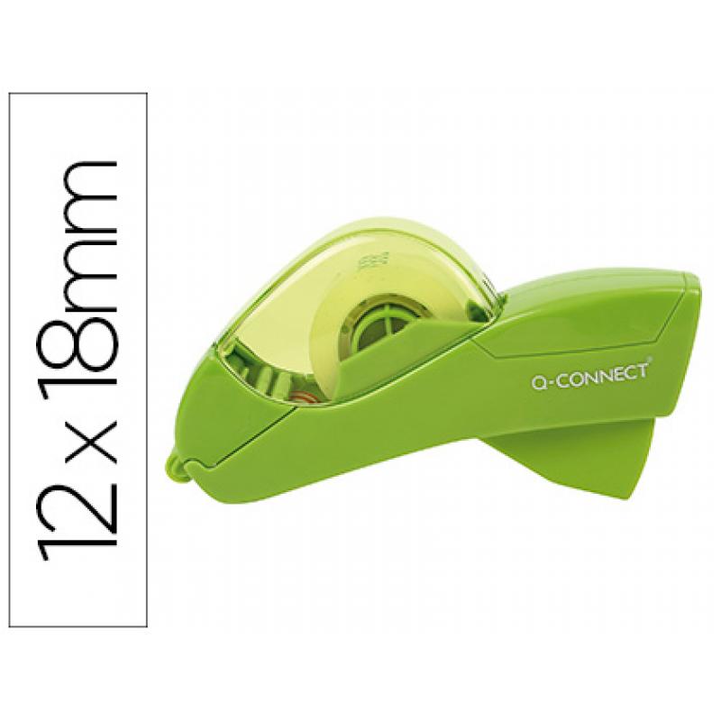 portarrollo-q-connect-automatico-plastico-verde-para-cintas-de-12-y-19-mm-incluye-2-cintas
