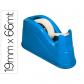 Portarrollo Sobremesa Q-CONNECT Plastico Para Cinta De 33 mt Color Azul 135X58X60 mm