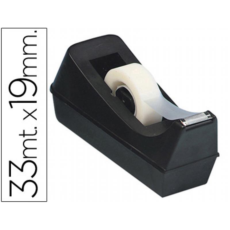 portarrollo-sobremesa-q-connect-plastico-para-cinta-de-33-mt-color-negro