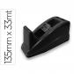 Portarrollo Sobremesa Q-CONNECT Plastico Para Cinta De 33 mt Color Negro 135X58X60 mm