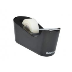 Portarrollos Scotch C18 Negro + 1 Rollo  Magic 19X33