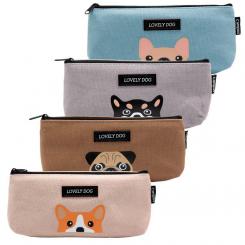Portatodo Campus 2 Cremalleras Tela Lovely Dog
