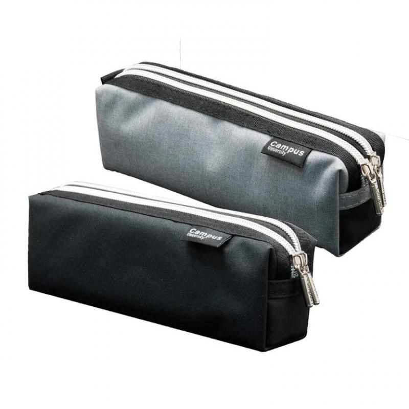 portatodo-campus-cuadrado-nylon-bicolor-2-cremalleras