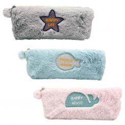 Portatodo Campus Peluche 1 cremallera 3 colores