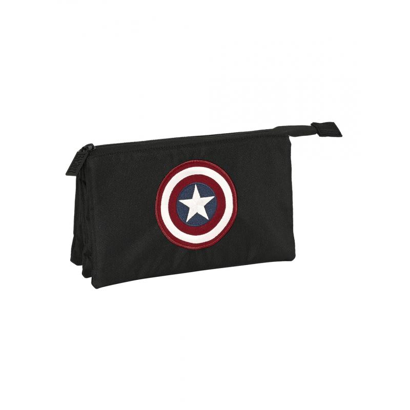 Portatodo Triple Capitan America Teen