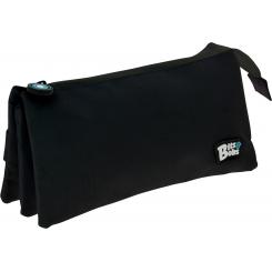 GRAFOPLAS Portatodo triple plano BITS&BOBS negro con 3 compartimentos