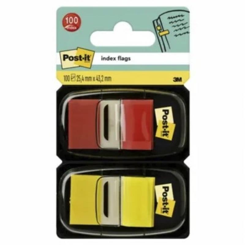 post-it-banderitas-adhesivas-254-x-43-mm-amarillo-y-rojo-100-uds
