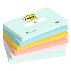 POST-IT Bloc de notas adhesivas 76x127mm colores Beachside, 100 hojas, 6 UDS