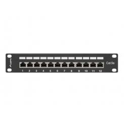 Lanberg PPF5-9012-B panel de parcheo 1U