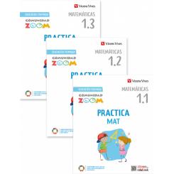 Practicamat 1 Trim Actividades (Comunidad Zoom), Ed. VICENS VIVES