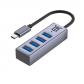 premium-mthub4-hub-de-interfaz-usb-32-gen-2-31-gen-2-type-c-5-mbit-s-aluminio-gris
