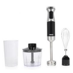 Princess 221222 0,7 L Batidora de inmersión 1000 W Negro, Acero inoxidable, Transparente