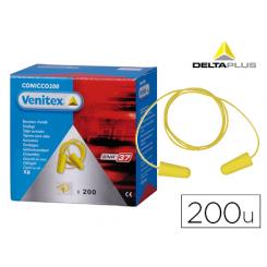 Protector Auditivo Delta Plus conico con Cordon Caja 200 Pares
