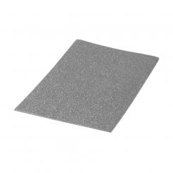 PRYSE Bolsa 10 láminas Goma Eva purpurina biodegradable 40x60, plata