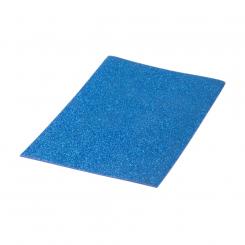 PRYSE Lámina Goma Eva purpurina biodegradable 40x60, 1 ud. azul