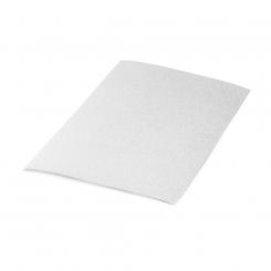 PRYSE Lámina Goma Eva purpurina biodegradable 40x60, 1 ud. blanco